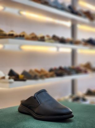 صورة جزمه رسمي ايطالي  طبي خفيف ومريح مفتوح من الخلف